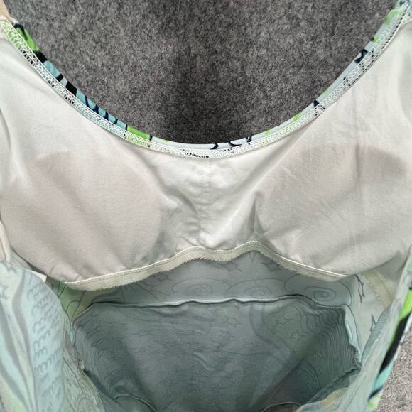 Artscow Custom Swimsuit Dress Women L Blue Multicolor Skater Stretch Art Unique - Picture 6 of 15